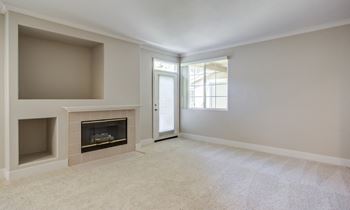 Gas log fireplaces with decorative mantels